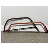 Lot of 2 vintage hand saws