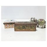 Three trinket boxes
