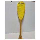 Vintage restaurant menu on wood ore