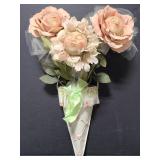 Folk art face bouquet