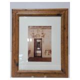 Framed 3D through a door art, signed