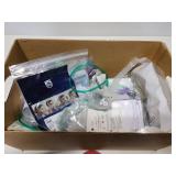 Assortment of CPAP and medical supplies