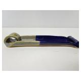 Signed pottery spoon rest