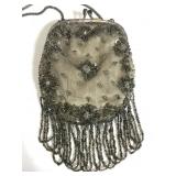 Vintage silk beaded purse
