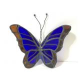 Stained glass butterfly topper