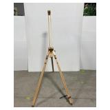 Folding wood art easel dispay