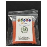 Orange aqua beads minis sensory play vase filler