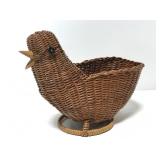 Small wicker chicken basket