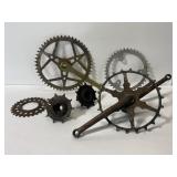 Lot of vintage metal gears