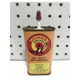 Old Hoppes gun lubricant tin can