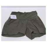 Isabel size xs maternity shorts olive green