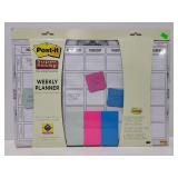 New Post It weekly planner white