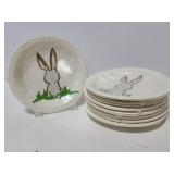 Eight new bunny paper plate 6ct packs