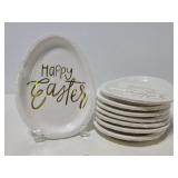 Eight new egg Happy Easter paper plate 6ct packs