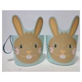 Two bunny Eastet baskets by Spritz