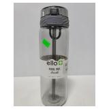 Ello push. Pop. Drink water bottle