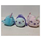 Three More Than Magic soft animal pencil pouches
