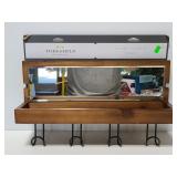 Threshold hook rail with mirror, new