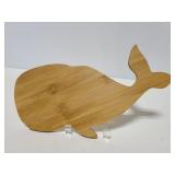 Wood whale shaped cutting board