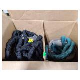 Two scrunch space saving hoses