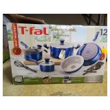T-fall simply cook ceramic blue cookware set