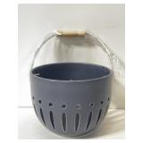 New indigo ceramic colander