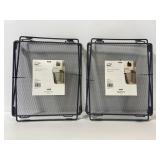 New lot of 2 mesh wire locker shelves