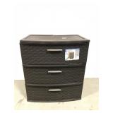 Sterilite weave storage chest, damage on back