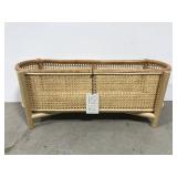 New Project 62 caned-side wooden plant stand