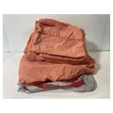 Twin size peach brushed cotton sheet set