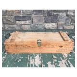 Cannon mortar explosives wooden box crate