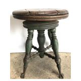 Antique claw foot spindle leg stool