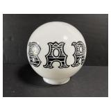 Vintage glass bar globe lamp shade