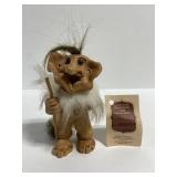 Good luck hand carved sand & forest troll