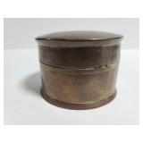 Antique brass container