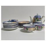 14pc childs porcelain tea set
