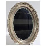 Vintage mirrored metal vanity tray