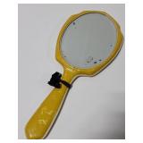 Old vintage vanity hand mirror