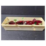 Small tray of decorative gems