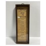 Vintage wood framed .75 cent diner sign