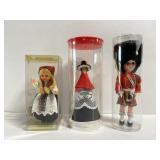 Lot of 3 small vintage dolls