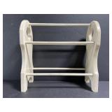 Small painted wood hand towel rack