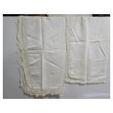 Two vintage table clothes
