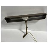Vintage mounted brass desk lamp