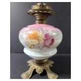 Ornate vintage oil lamp
