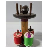 Wood thread holder