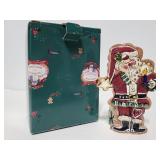2002 Blue Sky Santa tealite holder