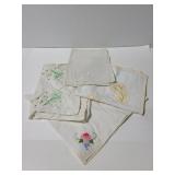 Vintage embroidered linens