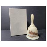 Fenton glass Budweiser clydesdale bell w/ box