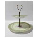 Two tiered dessert tray